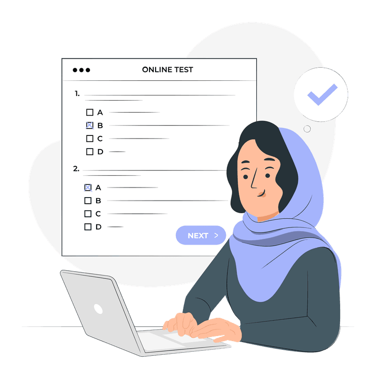 Continuous assessment practice interface
