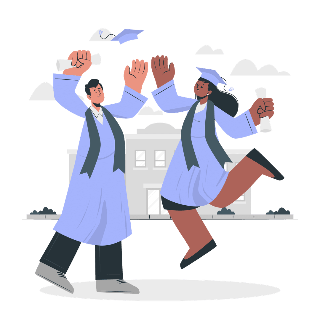 Students using the platform